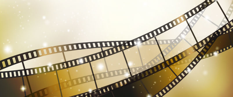 Illustration of film strips