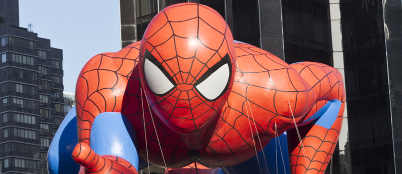 Photo of a Spider-Man parade balloon