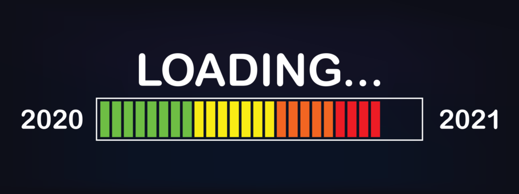 Loading bar from 2020 to 2021