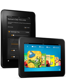 Two Kindle Fire HD